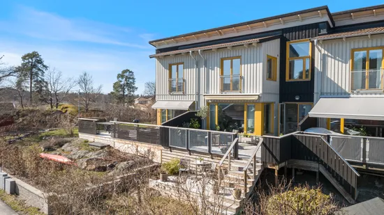 Villa, Radhus, Barlows väg 11, Gustavsberg Farsta Slottsvik, Värmdö