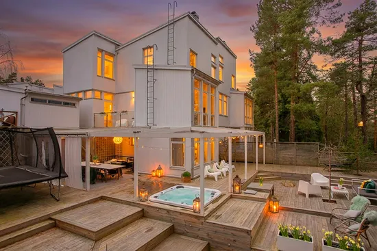 Villa, Radhus, Fältspatsvägen 6, Norra Lännersta, Nacka