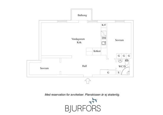 Bostadsrätt, Södra Långgatan 33, Råsunda, Solna