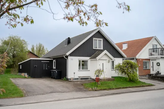 Villa, Radhus, Hansinggatan 70, Hulta, Borås