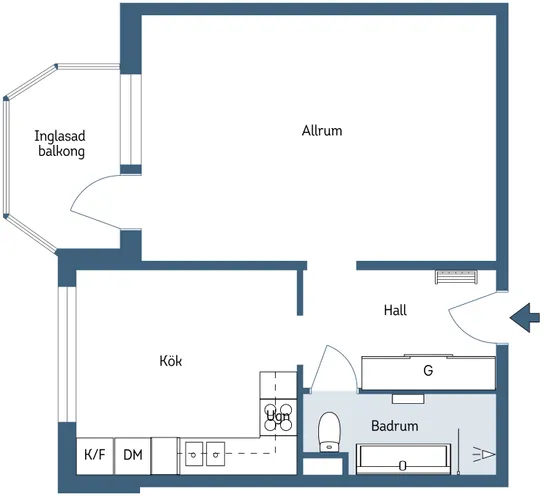 Bostadsrätt, Alphyddevägen 47, Alphyddan, Nacka