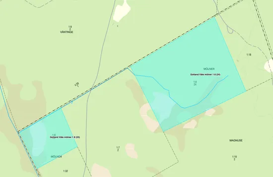 Gård/Skog, Skifte 5, 23 och 24 på Väte Mölner 1:8, Väte, Gotland