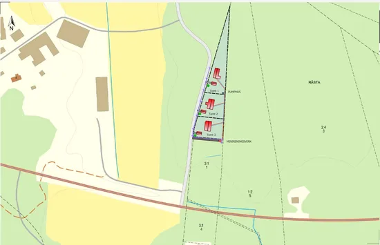Villa, Gård/Skog, Tre tomter med naturskönt läge utanför Björklinge, Björklinge, Uppsala