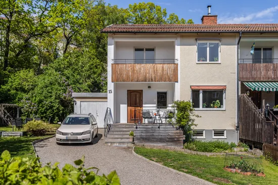 Villa, Radhus, Axvallsvägen 15, Björkhagen, Stockholm