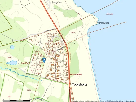 Tomt, Mosshallavägen 10, Tobisvik, Simrishamn