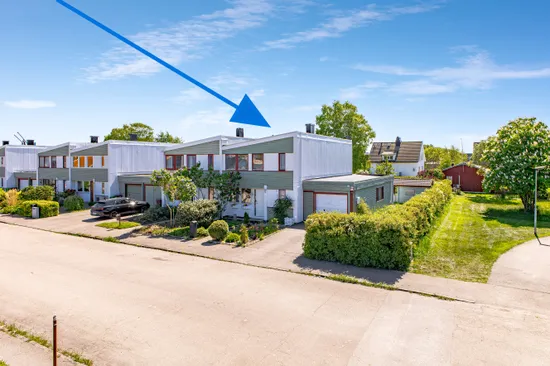 Villa, Radhus, Väktaregatan 36D, Västra Gärdet, Falkenberg