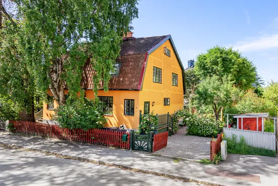 Radhus, Krokvägen 4, Gamla Enskede, Stockholm