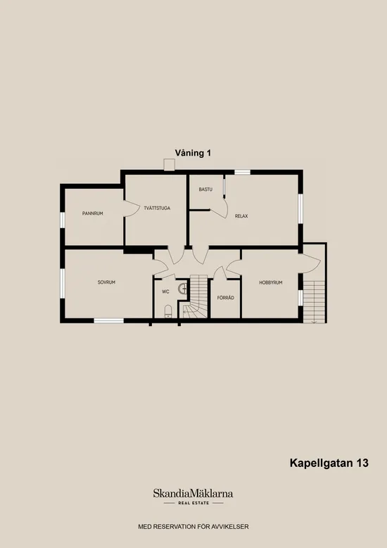 Villa, Kapellgatan 13, Centalt, Hofors