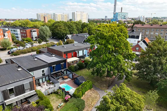 Radhus, Blekingsborgsgatan 28, Kulladal, Malmö