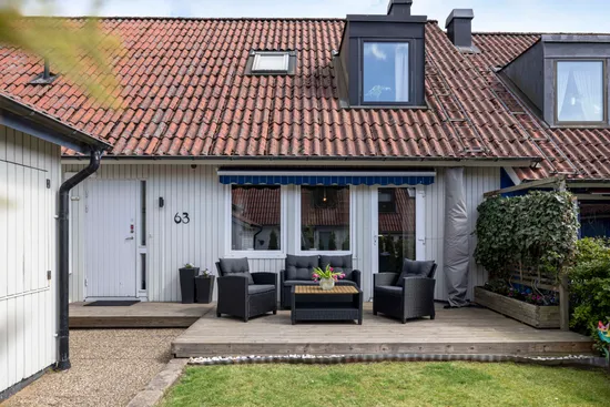 Radhus, Ängsgårdsvägen 63D, Vallås, Halmstad