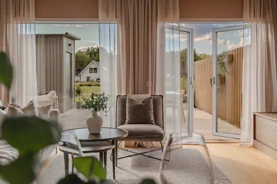 Radhus, Haga skogsväg 28, Göteborgsudden, Karlstad