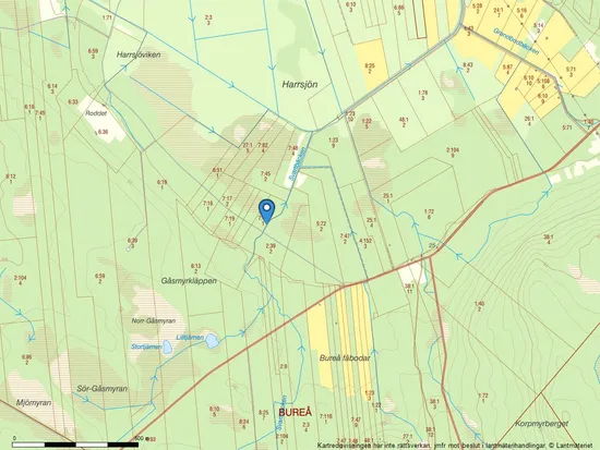 Gård/Skog, Bureå 7:44 – välskött skogsfastighet strax väster om Bureå, Skellefteå