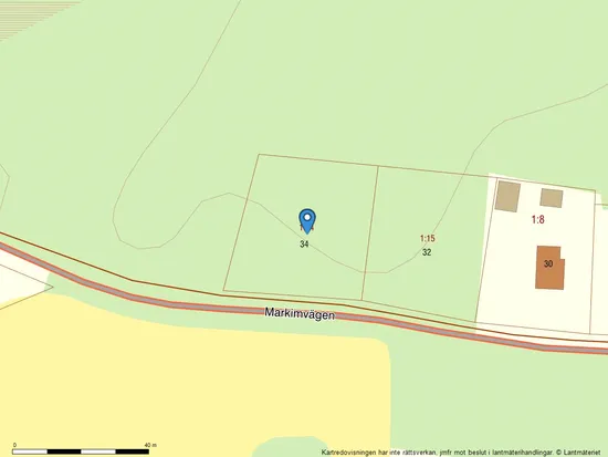 Tomt, Markimvägen 34, Frösunda, Vallentuna