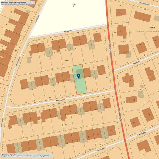 Radhus, Ständergatan 6, Solängen, Mölndal