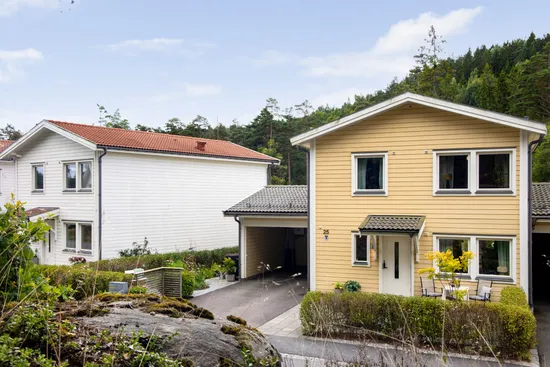 Radhus, Bråta Kärrvägen 25, Lerum-Lilla Bråta, Lerum