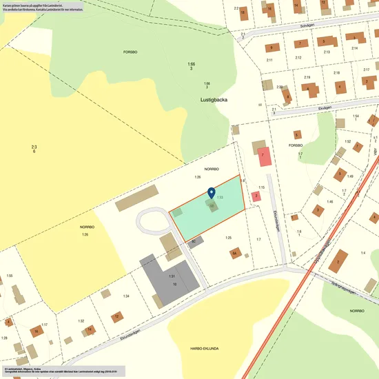 Villa, Eklundavägen 6B, Harbo, Heby