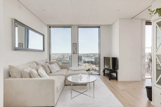 Bostadsrätt, Lodjursstråket 1 (Karlatornet vån 19 Öster), Lindholmen, Göteborg