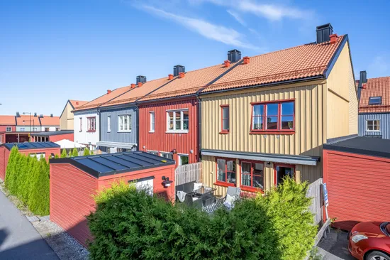 Radhus, Kolonilottsvägen 93, Lillgården, Haninge