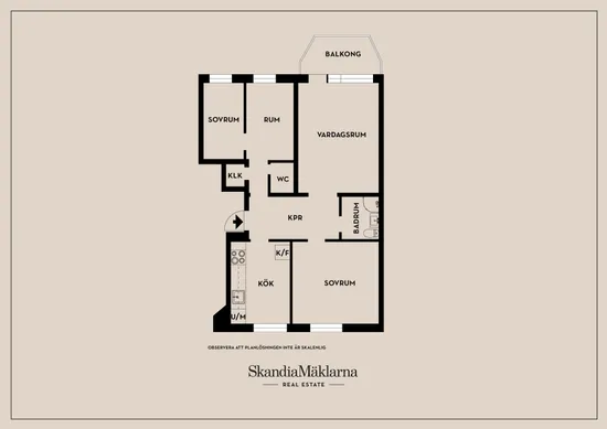 Bostadsrätt, Nordlinds väg 96C, Slottsstaden, Malmö