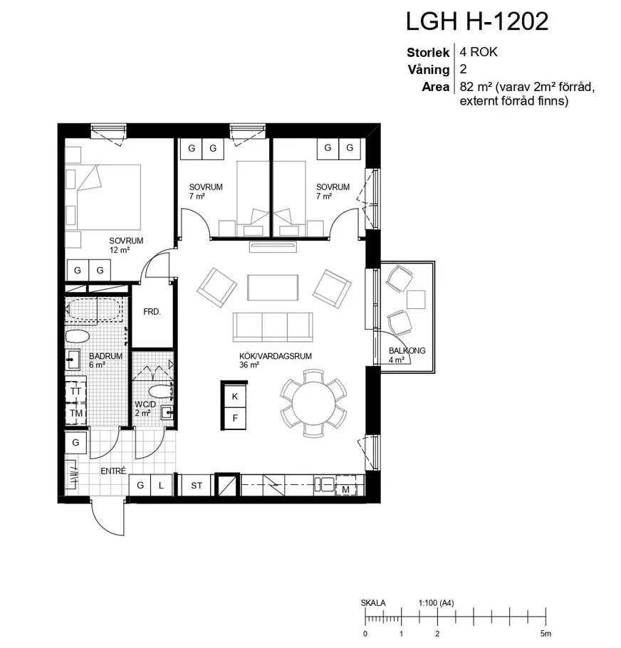 Martingalgatan 8, Floor 2/4 photo 3
